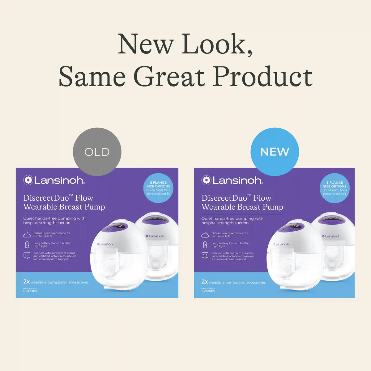 DiscreetDuo™ Flow Wearable Breast Pump